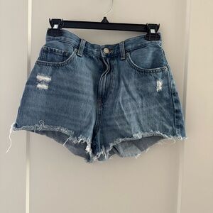 Uniqlo High Waisted Denim Shorts
